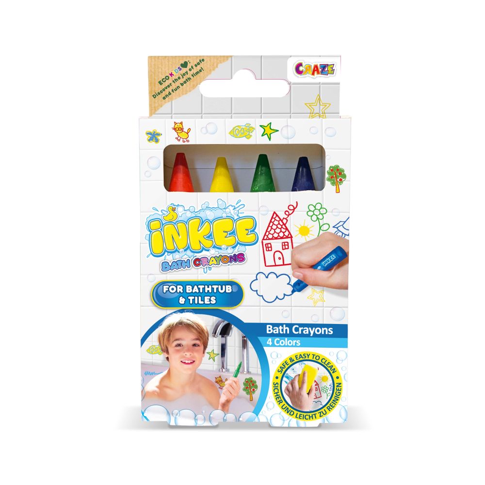 INKEE barevné pastelky do vany