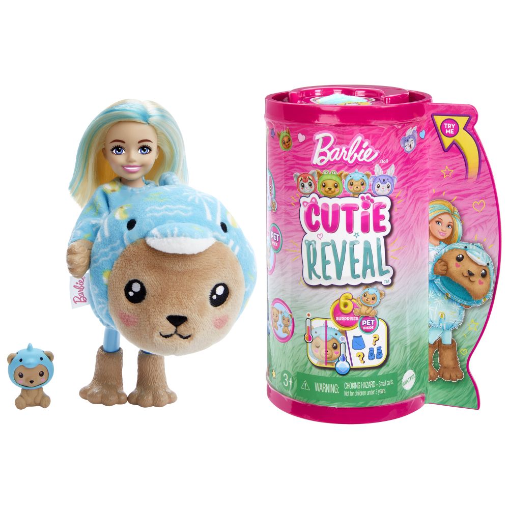 BRB CUTIE REVEAL CHELSEA V KOSTÝMU - MEDVÍDEK V MODRÉM KOSTÝMU DELFÍNA