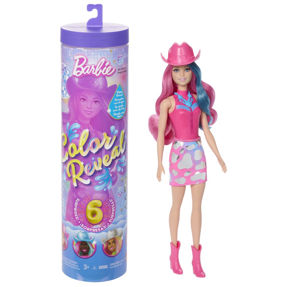 Barbie COLOR REVEAL Barbie disco hvězda asst