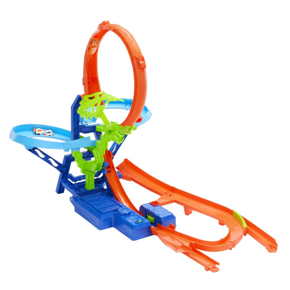 Hot Wheels stunt tracks srážka ve vzduchu dráha