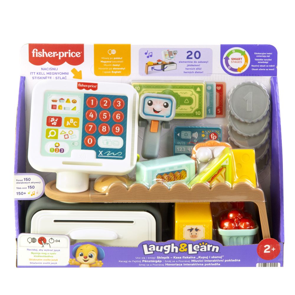 Fisher Price mluvící interaktivní pokladna CZ/SK/ENG/HU/PL