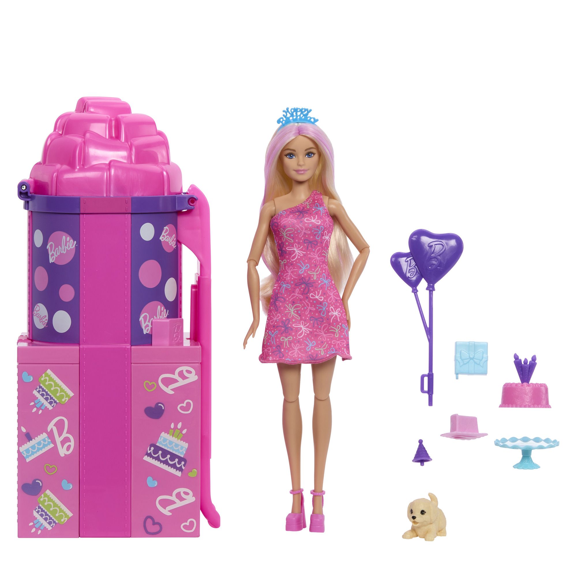 Barbie PARTY REVEAL Barbie se skluzavkou herní set