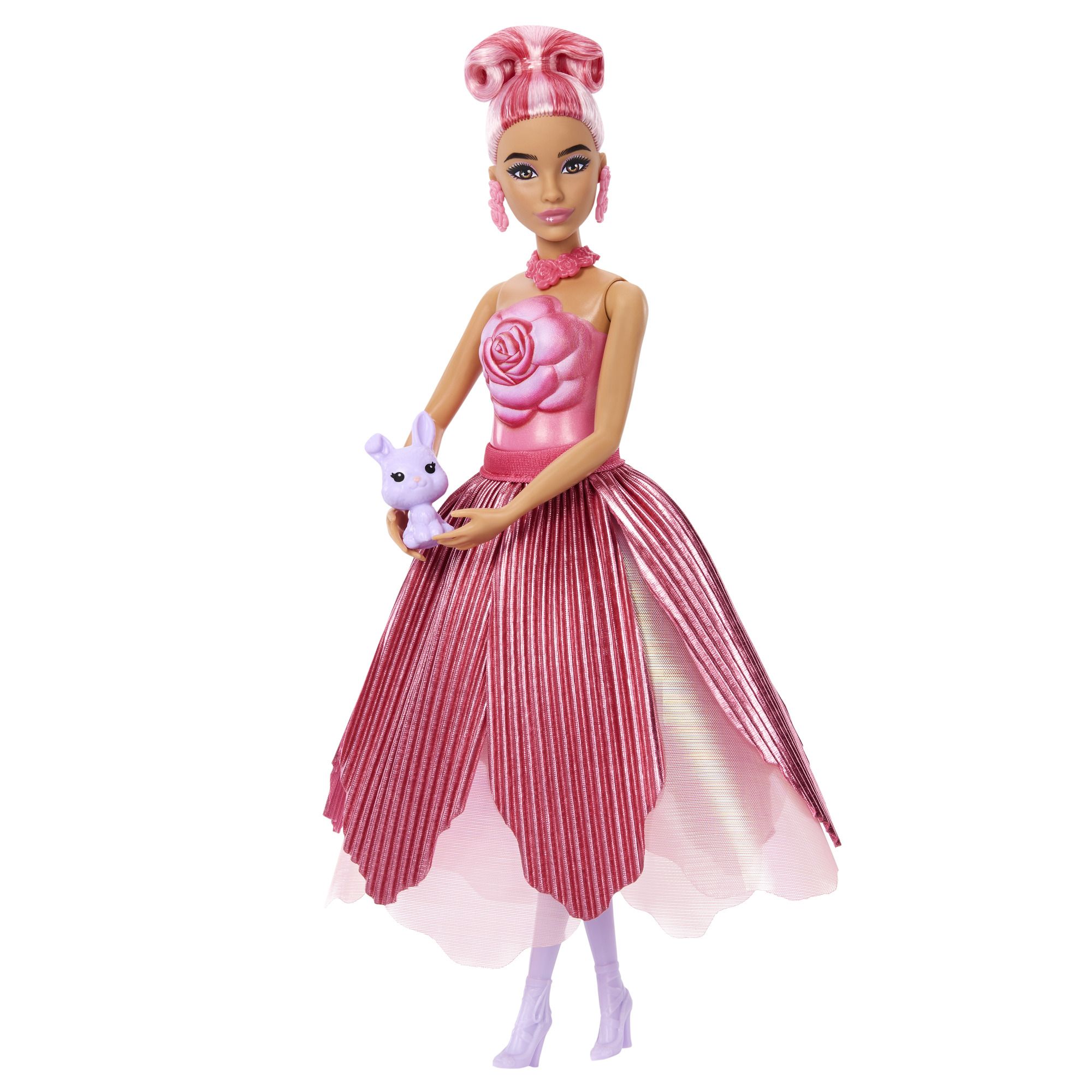 Barbie PETAL POP květinové překvapení - červená růže