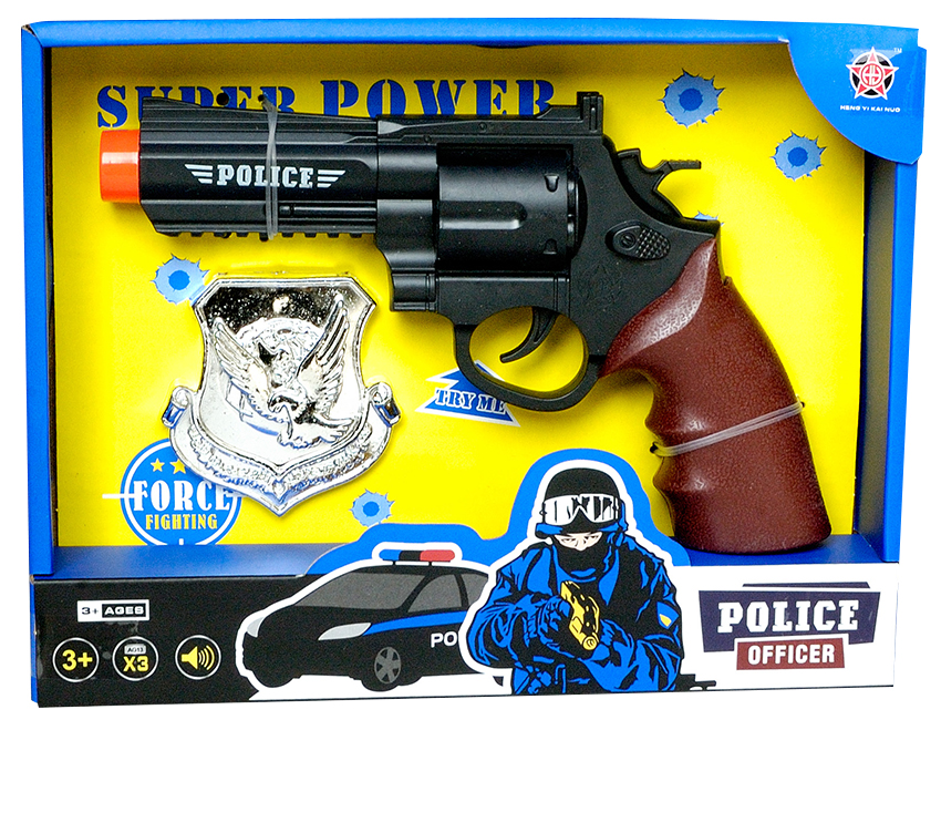 PLEJO Policejní pistole s odznakem