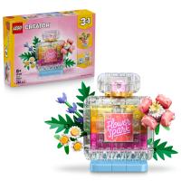 Flakón na parfum zdobený kvetmi