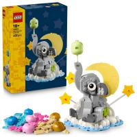 Slonie mláďa na oblohe