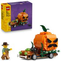 Pick-up s halloweenskými dýněmi