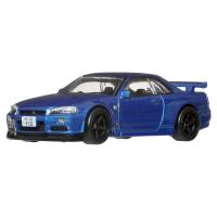 Hot Wheels prémiové auto - car culture - NISSAN SKYLINE R34 GTR