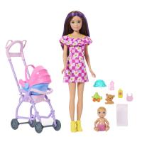 Barbie SKIPPER BABYSITTER pestúnka s kočíkom