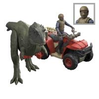 JW ÚTOK DINOSAURA S VOZIDLEM A FIGURKOU