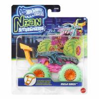 HW MONSTER TRUCKS NEON SMASHERS ASST