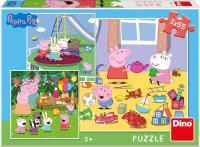 PEPPA PIG NA PRÁZDNINÁCH 3x55 Puzzle NOVÉ