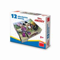 MICKEY A MINNIE 12 Drevené licenčné kocky