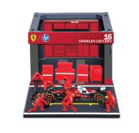 Bburago - Formula Racing F1 Pit Pass set - Ferrari SF-25.2025, 16 Charles Leclerc, 1:43