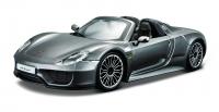 Bburago 1:24 Plus Porsche 918 Spyder Metallic Grey