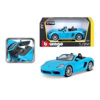 Bburago 1:24 Plus Porsche 718 Boxster Blue