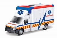 Bburago 1:43 servisné vozidlá Ambulance with Stretcher