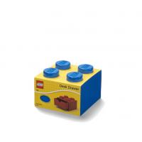 LEGO stolní box 4 se zásuvkou - modrá