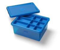 LEGO úložný box s organizérem - modrá
