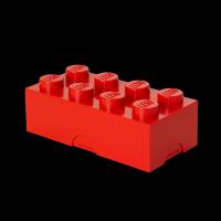 LEGO desiatový box 100 x 200 x 75 mm - červená