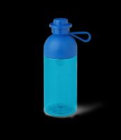 LEGO fľaša transparentná - modrá