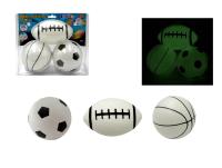 SPORTO Sada 3 loptieciek - svietiaca v tme