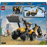 Žltý nakladač s rýpadlom