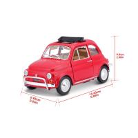 Bburago 1:24 Fiat 500L (1968) Red