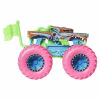 HW MONSTER TRUCKS NEON SMASHERS ASST