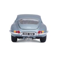 Bburago 1:18 Jaguar E Coupe Metalic Silver Blue