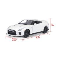 Bburago 1:24 Plus Nissan GT-R Metallic White