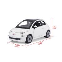 Bburago 1:24 Fiat 500 (2007) White