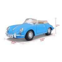 Bburago 1:18 Porsche 356B Cabriolet 1961 Blue