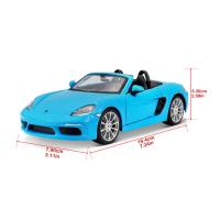 Bburago 1:24 Plus Porsche 718 Boxster Blue