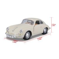 Bburago 1:24 Porsche 356B Coupe (1961) Ivory