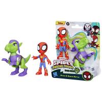 SPIDER-MAN SPIDEY AND HIS AMAZING FRIENDS 2-PACK FIGUREK HRDINOVÉ A DINO-ZLOČINCI