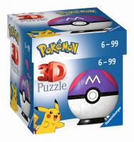 Puzzle-Ball Pokémon: Master Ball 54 dielikov