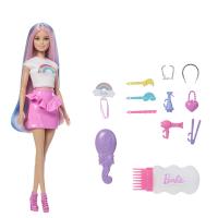 Barbie bábika dúhové vlasy s trblietavým stylingom