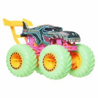 HW MONSTER TRUCKS NEON SMASHERS ASST