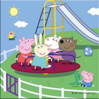 PEPPA PIG na prázdninách 3x55 Puzzle NOVÉ