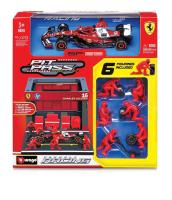 Bburago - Formula Racing F1 Pit Pass set - Ferrari SF-25.2025, 16 Charles Leclerc, 1:43