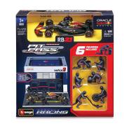 Bburago - Formula Racing F1 Pit Pass set - Oracle Red Bull Racing RB21.2025, 1 M. Verstappen, 1:43