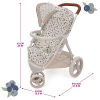 Mabelle 3 Doll Jogger, Blueberry