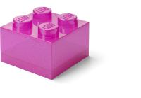 LEGO úložný box 4 s víkem - třpitivá růžová