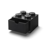 LEGO stolní box 4 se zásuvkou - černá