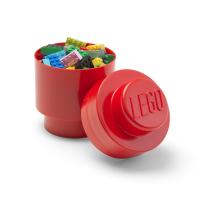 LEGO úložný box kulatý 123 x 183 mm - červená