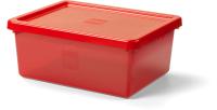 LEGO úložný box s organizérem - červená