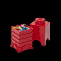 LEGO úložný box 1 - červená