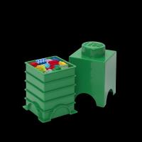 LEGO úložný box 1 - tmavo zelená