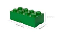 LEGO úložný box 8 - tmavo zelená